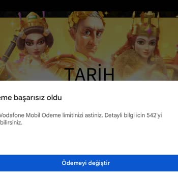 Vodafone Pay Vodafone Mobil Ödeme Limit Hatası