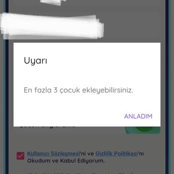 ebebek Ebeveyn Klubü Çocuk Bilgisi Girilmiyor.