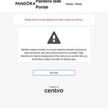 Pandora Mücevher Pandora İade Sorunu