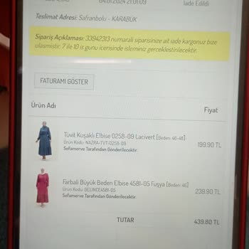 Sefamerve Ücret İadesi Yapılmadı