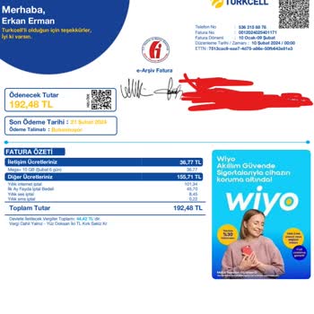 Turkcell İptal Hatta Haksız Faturalandırma.