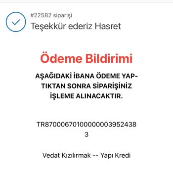 Bianca Butik'ten Kaybolan Siparişim