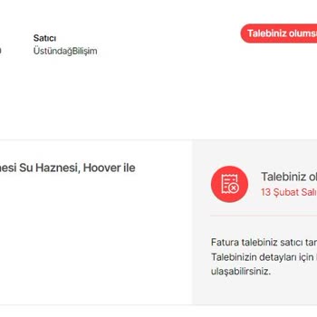 Hepsiburada Aldığım Ürüne Fatura Göndermiyor