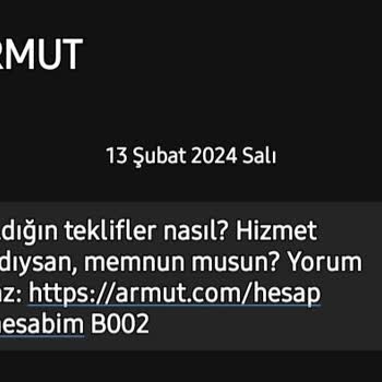 Armut Sürekli Telefonuma Mesaj Geliyor Şikayetçiyim