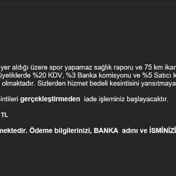 Q Gym & Spa Historia GYM Para İadelerini Yapmıyor