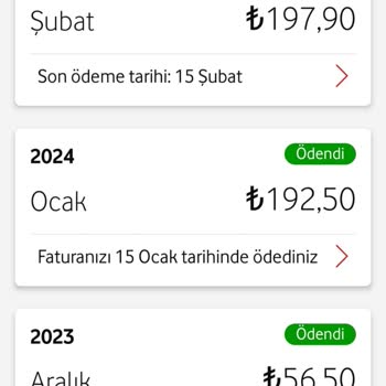 Vodafone Taahhüdüm Bitti, Faturam Kabardı