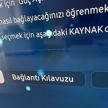 Samsung TV De Çizgi Sorunu