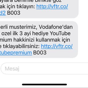 Vodafone Paket Değişikliği İçin Verdiği Hediye Youtube.com Üyeliği