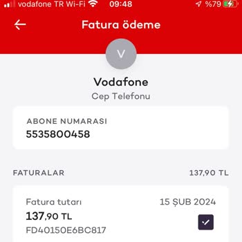 Vodafone Taahhüde Aykırı Fatura Bedeline İtiraz
