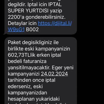 Turkcell Paket Yenileme Cezası