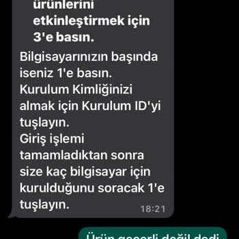 Lisanson'dan Alınan Kodun Geçersiz Olması