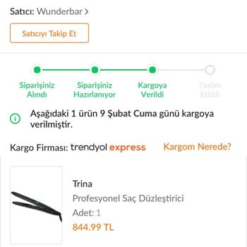 Trendyol Express İn Gecikmiş Siparişi