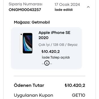 Getmobil İade Süreci Uzaması