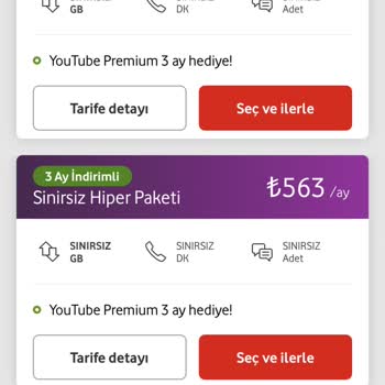 Vodafone Tarife Yükseltme Dayatması.