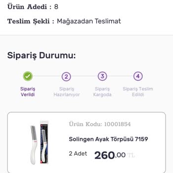 Gratis Ürün Teslimat Mağduriyeti