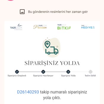 Taze Çiçek Ürünlerini Teslim Etmediği Halde Ettik Maili Atıyor