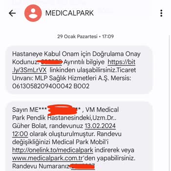 Medical Park Pendik Hastanesi Randevuyu Son Dakika İptali
