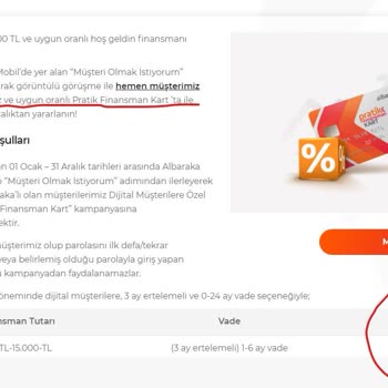 Albaraka Türk Kampanya Vaat Mağduriyeti