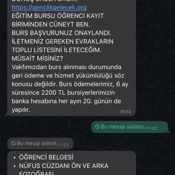 Gelecek Vakfı Gençlik Gelecek Burs