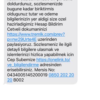 Türkiye Hayat Emeklilik Türkiye EMK Dan Gelen Mesaj