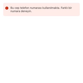 Yemeksepeti Telefon Numarası Başka Hesap Tarafından Kullanılmakta