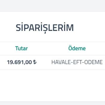 Arçelik AVM Teslim Edilmeyen Sipariş