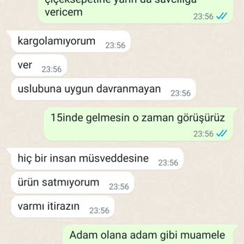 Çiçek Sepeti Paramı Aldı Ürünü Göndermiyor. Üstelik Hakaret Etti