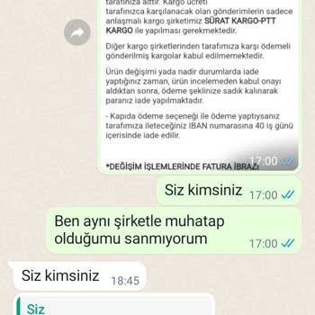 Rückerstattungsprobleme und unprofessionelles Verhalten des Personals bei Ihya Giyim