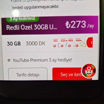 Vodafone Tarife Değişikliğinde Gidilen Yüksek Fiyatlar