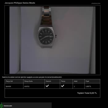 Saat Ve Saat'in Markasına Uygun Gerekli Hassasiyeti Göstermemesi