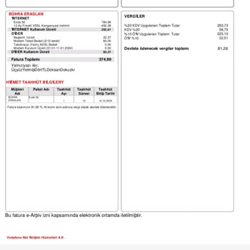 Vodafone Net Vodafone Yanlış Bilgilendirme Ve Fazla Ücret Alması