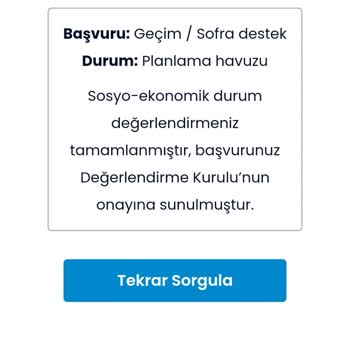İBB - İstanbul Büyükşehir Belediyesi Geçim Sofra Destek