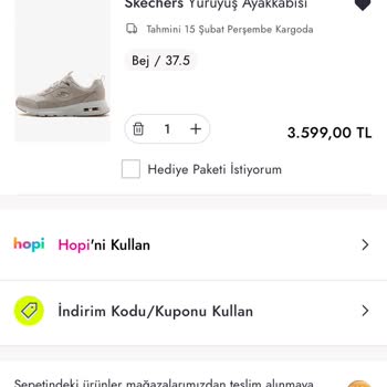 Boyner Çark Sepette Uygulanmıyor