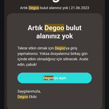 Degoo Depolama Sorunu Yüklenen Belgelerin Silinmesi.