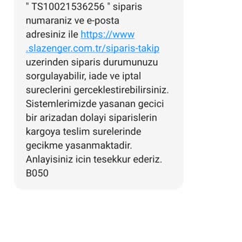Slazenger Ürünüm Ne Zaman Ulaşacak