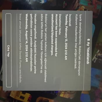Roblox Bilgimiz Dışında Hesaba Kısıt Getirdi