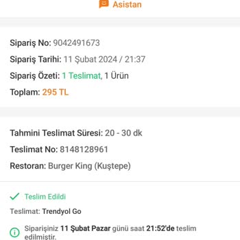 Burger King Bozuk Ve Yanlış Sipariş