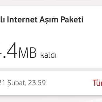 Vodafone Tarife Aşım Sorunu