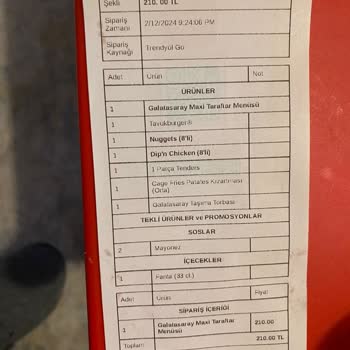 Popeyes Eksik Ürün Gönderilmesi