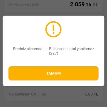 VakıfBank Alım Satım Yok