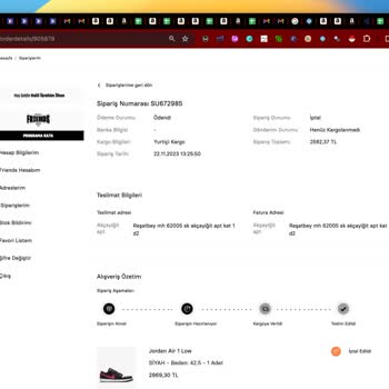 Sneaks Up Siparişimin Çelişkili Bir Şekilde İptal Edilmesi