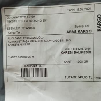 Mymodalife_butik (Instagram) Yanlış Gönderim İadesi