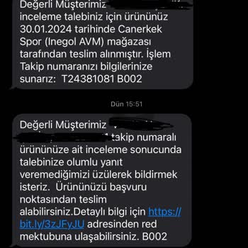 İnegöl Sporjinal Mağazasının Sorumsuzluğu