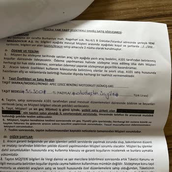 A101 APEC 125 Pişmanlığı