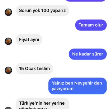 Ahşap Gemisi Adlı Firma Ürünümü Teslim Etmedi