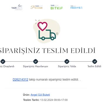 Taze Çiçek (tazecicek.com) Ürün Kalitesi Ve Sunumu Hayal Kırıklığı Yarattı