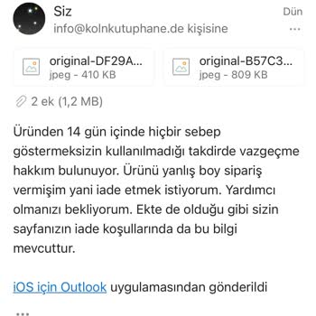 Köln Kütüphane De Sayfası İade Yapmıyor