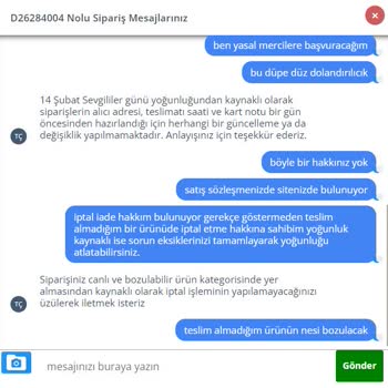 Taze Çiçek Siparişimi İptal Etmiyor