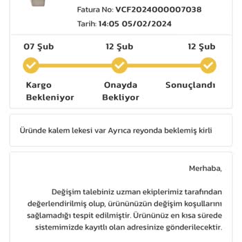 Greyder Kirli Çanta Gönderimi İade Kabul Etmiyor