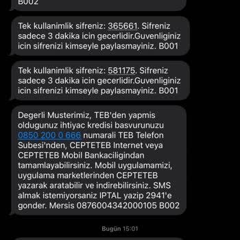 Cepte TEB Bankası Faizsiz Kredi